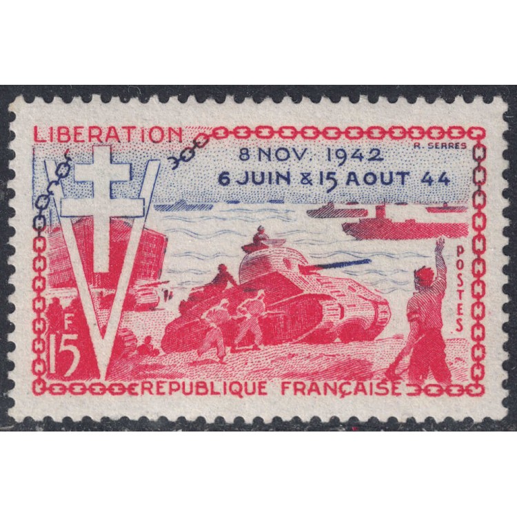 FRANCE 1954 Anniversary of the Liberation MNH**