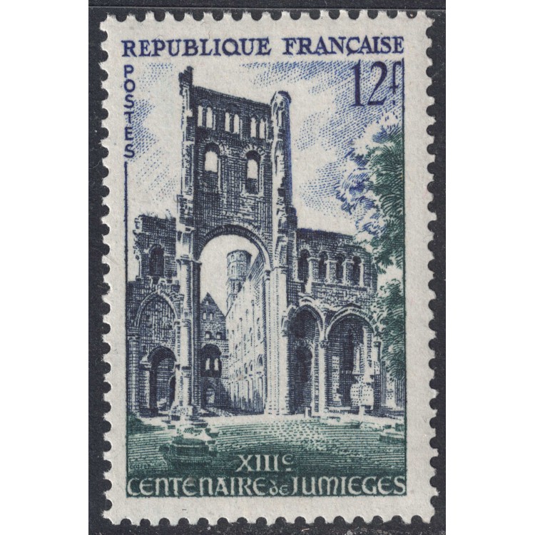 FRANCIA 1954 Abbazia di Jumièges MNH**