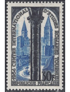 FRANCE 1954 Church of St. Philibert MNH**