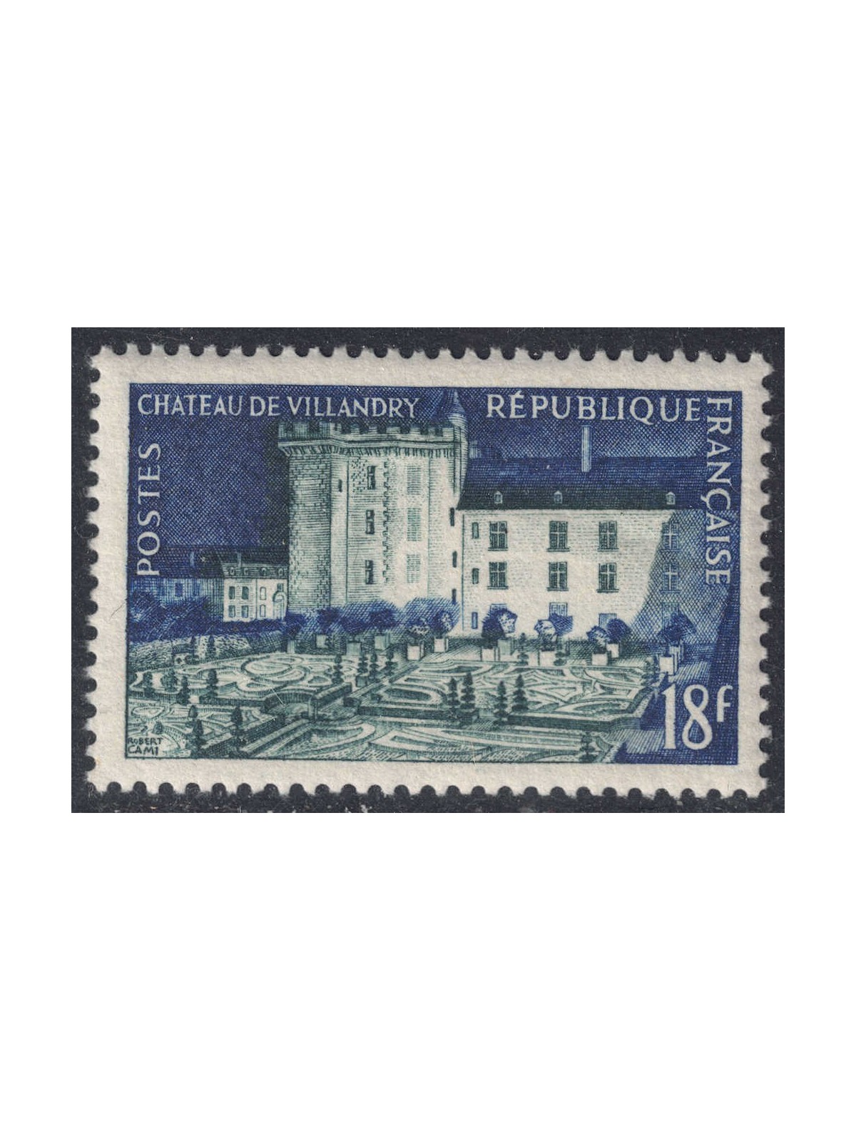 FRANCIA 1954 Castello di Villandry MNH**
