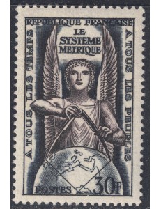 FRANCIA 1954 Sistema metrico decimale MNH**