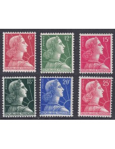 FRANCE 1955-59 Marianna di Müller 6v MNH**