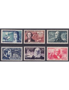 FRANCIA 1955 Inventori celebri 6v MNH**