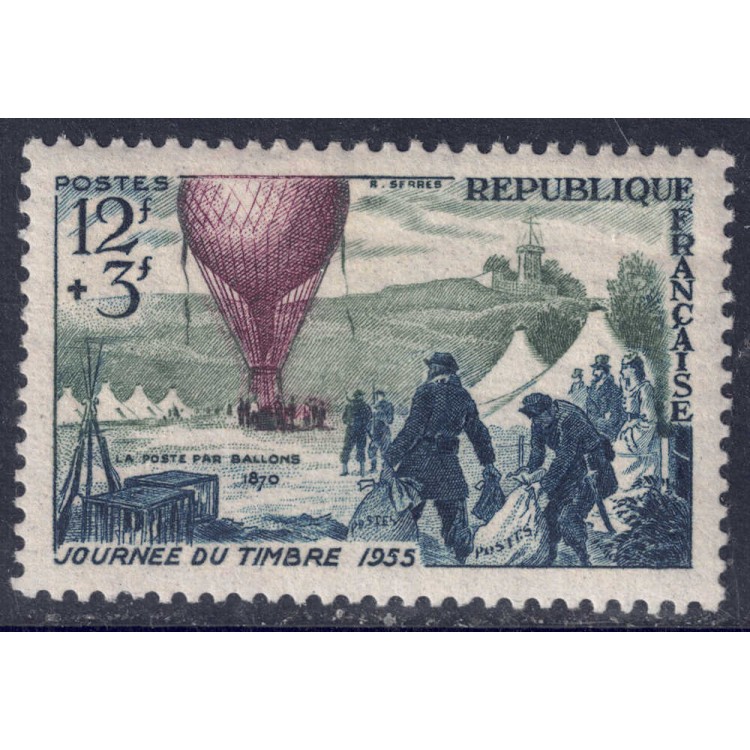 FRANCIA 1955 Giornata del francobollo MNH**