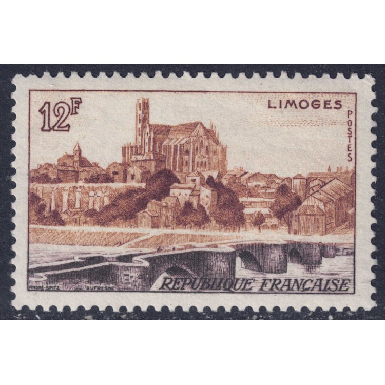 FRANCE 1955 View of Limoges MNH**