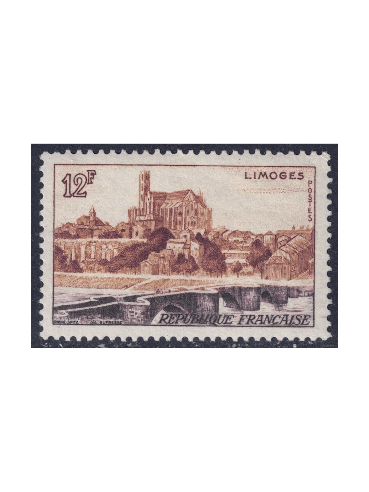 FRANCE 1955 View of Limoges MNH**