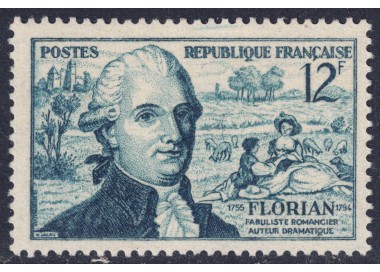 FRANCIA 1955 Jean-Pierre Claris de Florian MNH**