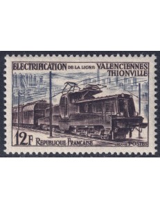 FRANCIA 1955 Linea ferroviaria Valenciennes-Thionville MNH**