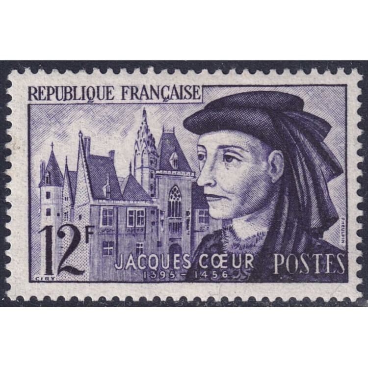 FRANCIA 1955 Jacques Coeur MNH**