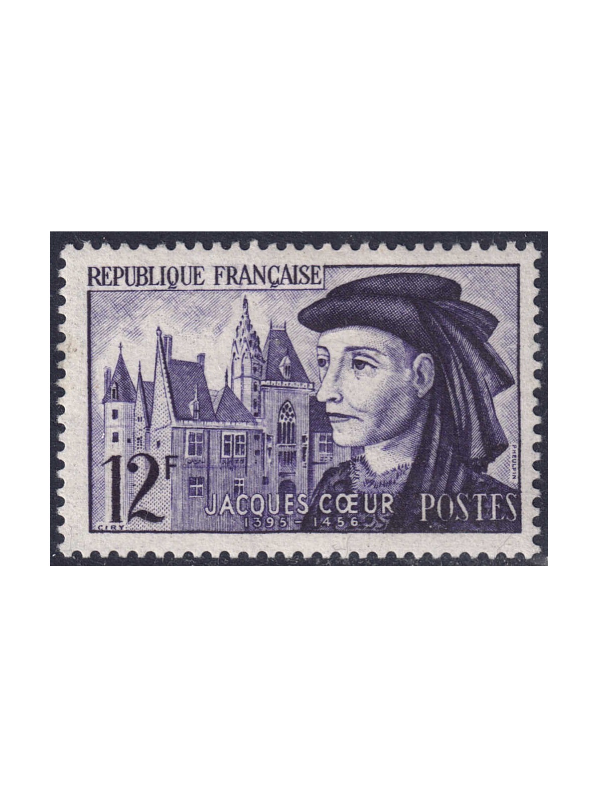 FRANCE 1955 Jacques Coeur MNH**