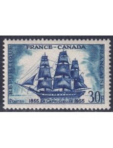 FRANCE 1955 French-Canadian Friendship MNH**