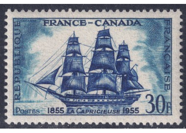 FRANCE 1955 French-Canadian Friendship MNH**