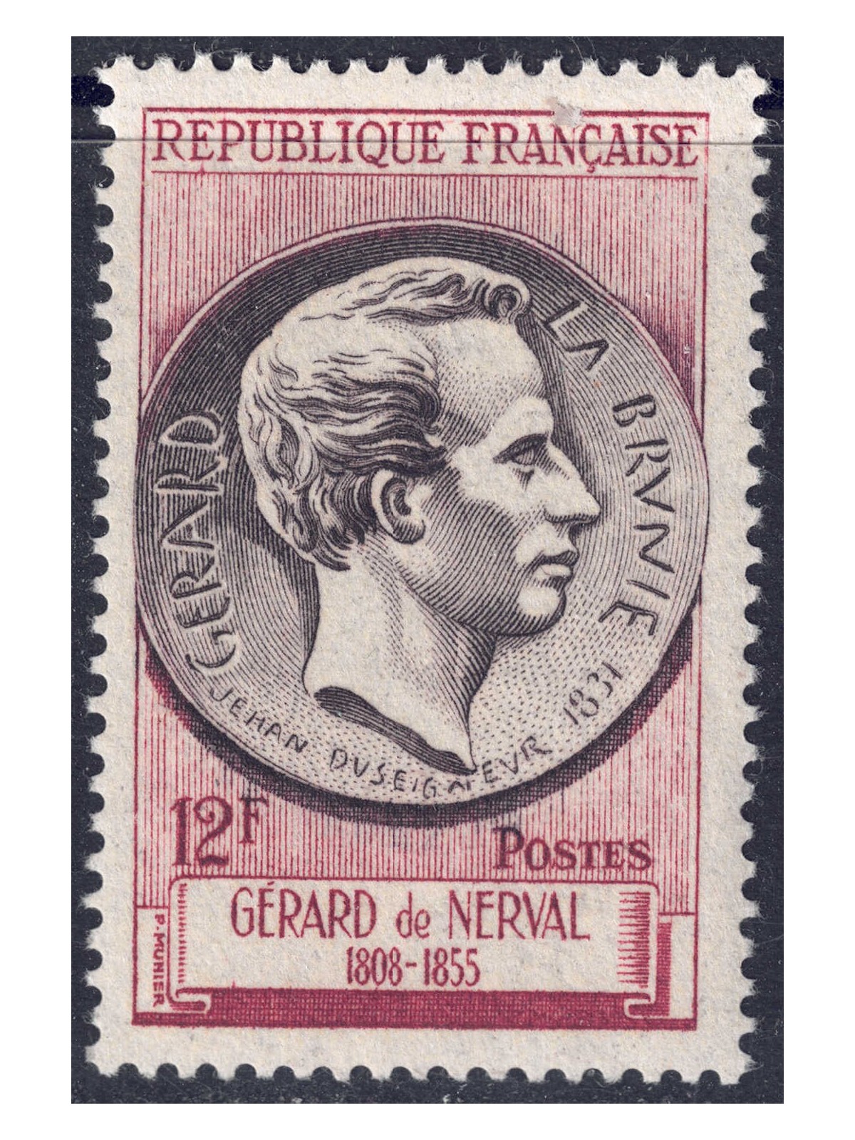 FRANCE 1955 Gérard de Nerval MNH**