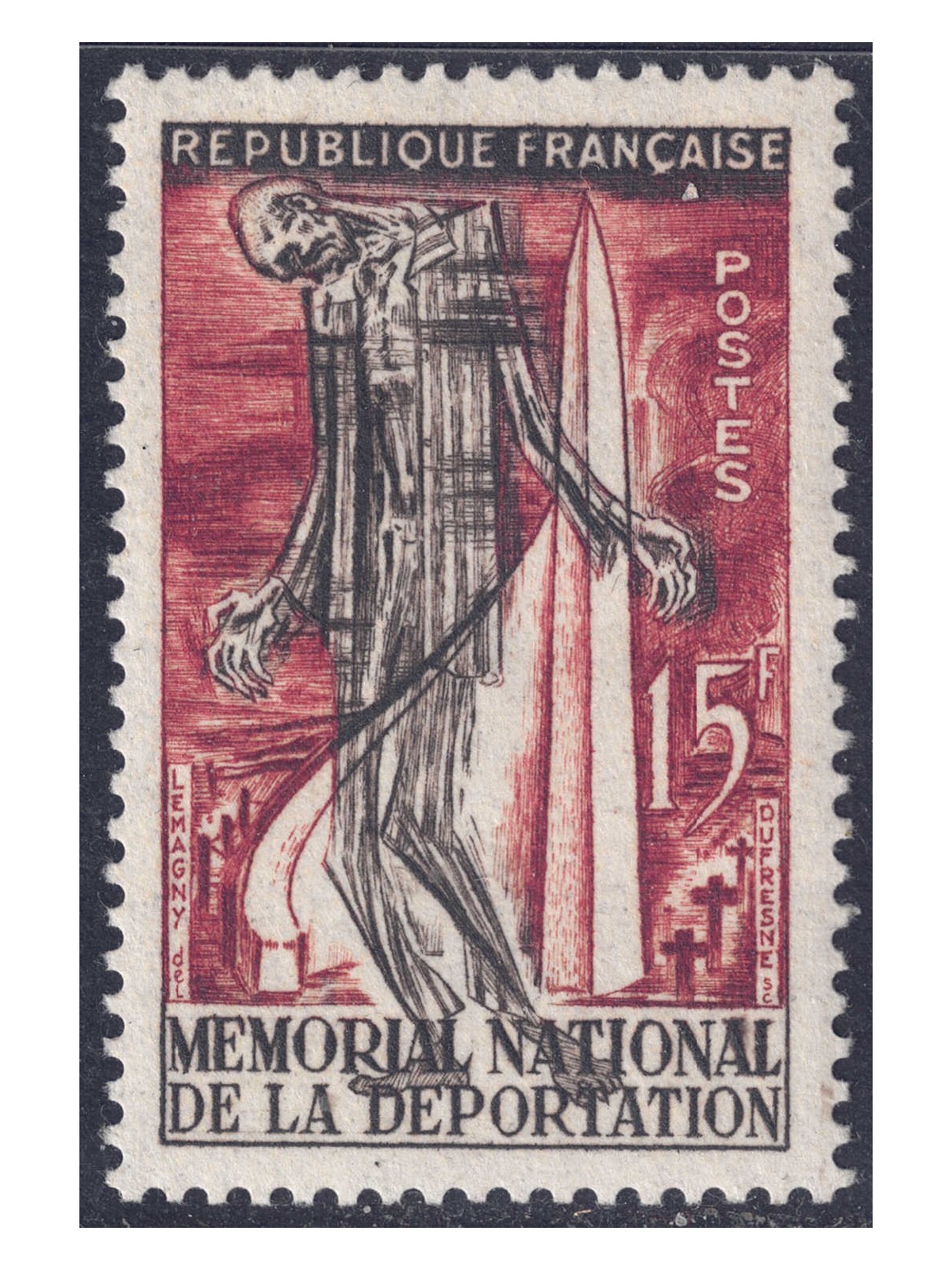 FRANCIA 1956 Monumento ai deportati MNH**
