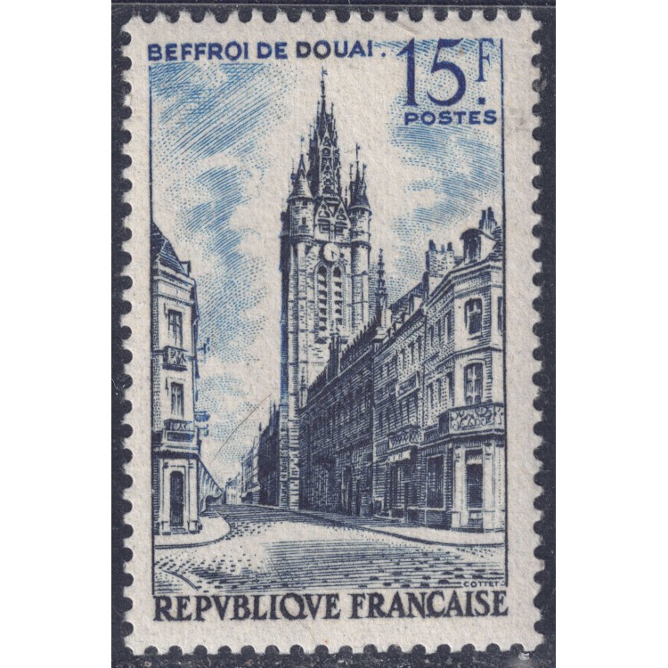 FRANCIA 1956 Campanile di Douai MNH**