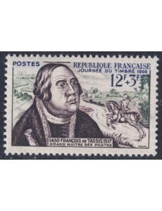 FRANCE 1956 Stamp Day MNH**