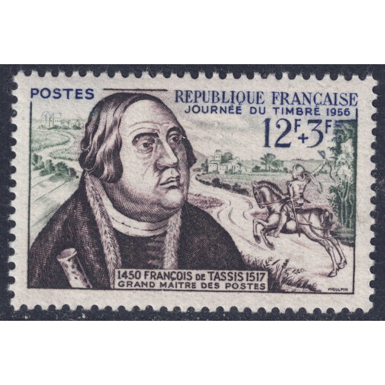 FRANCIA 1956 Giornata del francobollo MNH**