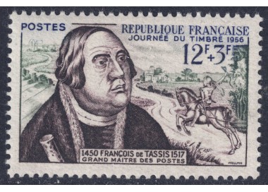 FRANCIA 1956 Giornata del francobollo MNH**