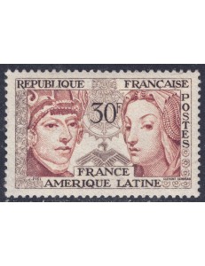 FRANCIA 1956 Amicizia Francia-America latina MNH**
