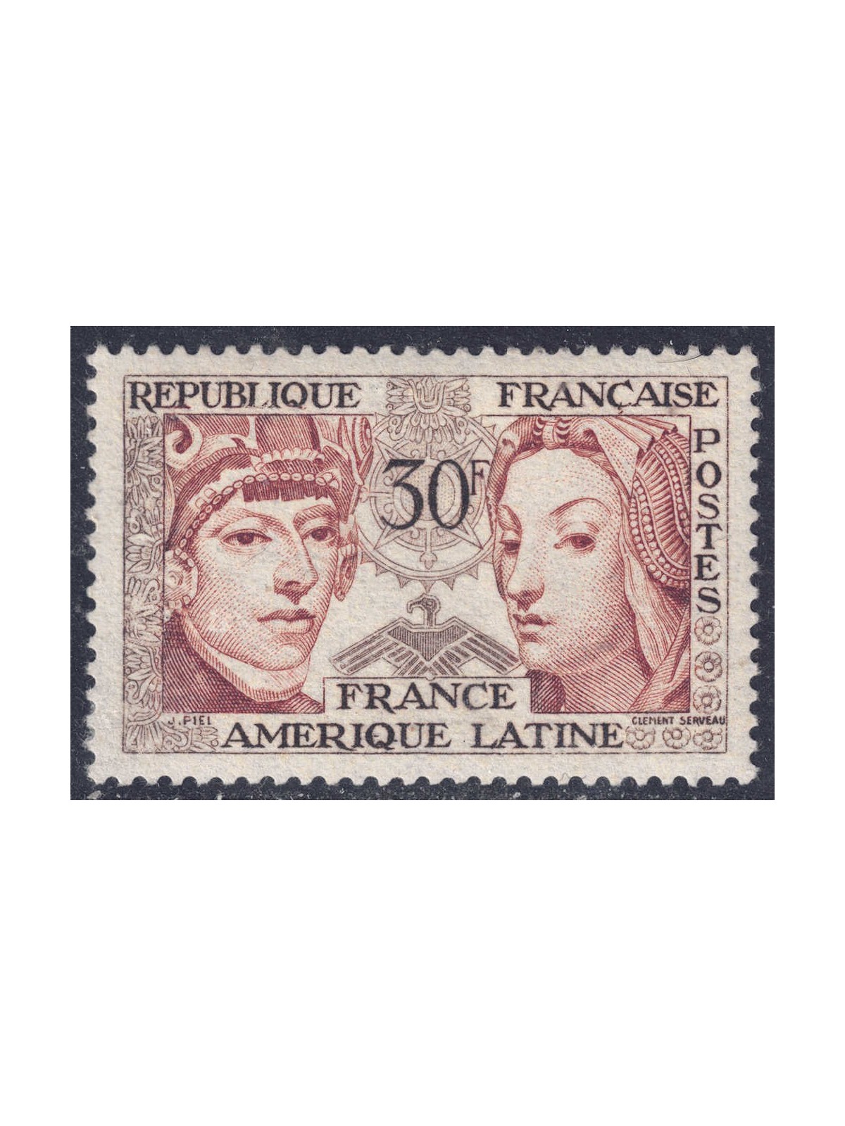 FRANCE 1956 Friendship France-Latin America MNH**