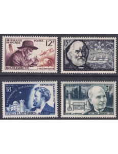 FRANCIA 1956 Inventori e ricercatori 4v MNH**