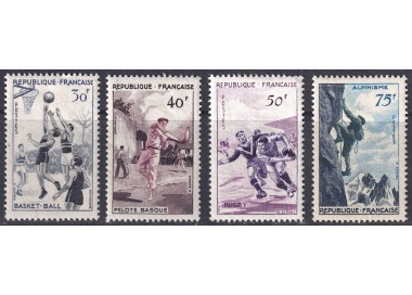 FRANCE 1956 Sports subjects 4v MNH**