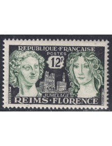 FRANCE 1956 Reims-Florence Twinning MNH**