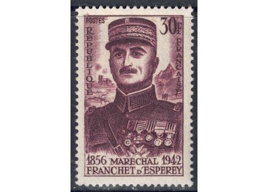 FRANCIA 1956 Maresciallo Franchet d'Esperey MNH**