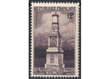 FRANCIA 1956 Monumento di Montceau-les-Mines MNH**