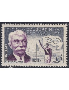 FRANCIA 1956 Pierre de Coubertin MNH**