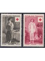 FRANCE 1956 Pro Red Cross 2v MNH**