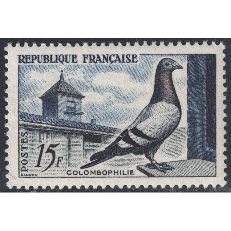 FRANCIA 1957 Colombofilia MNH**