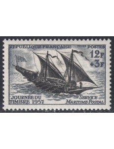 FRANCE 1957 Stamp Day MNH**