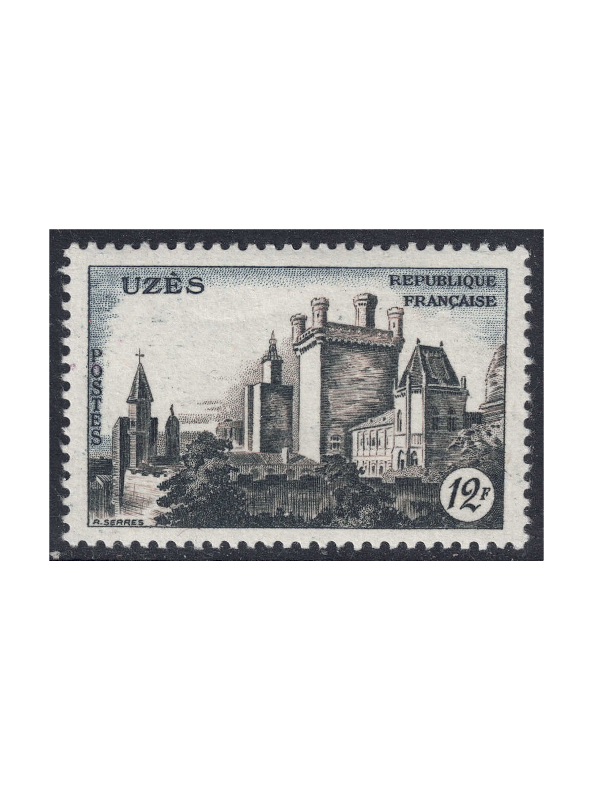 FRANCE 1957 Uzès Castle MNH**