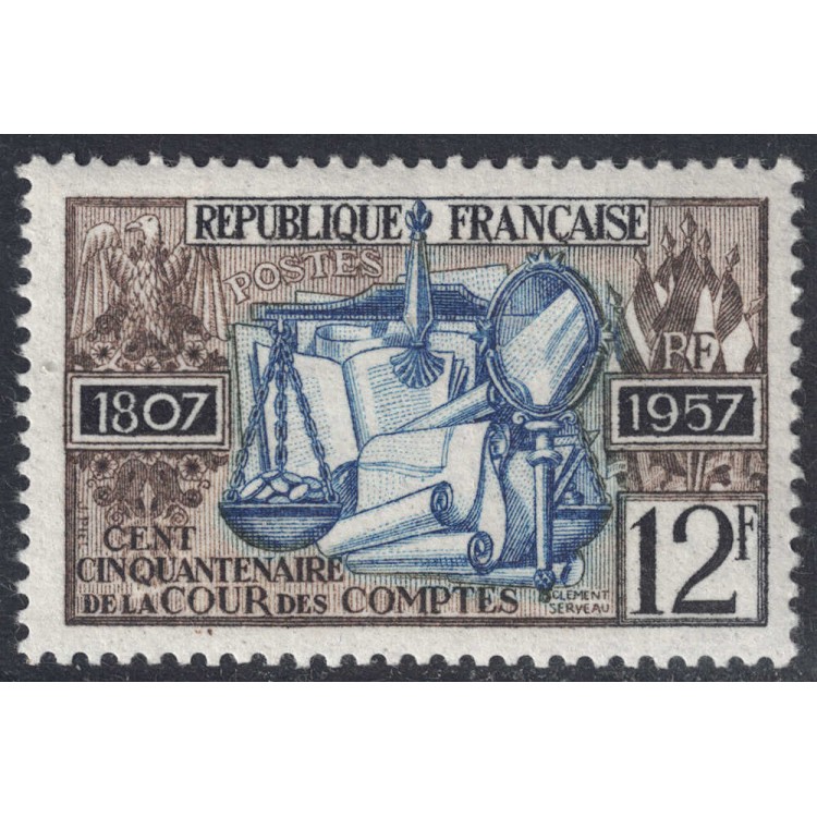 FRANCIA 1957 Corte dei Conti MNH**
