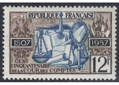 FRANCIA 1957 Corte dei Conti MNH**