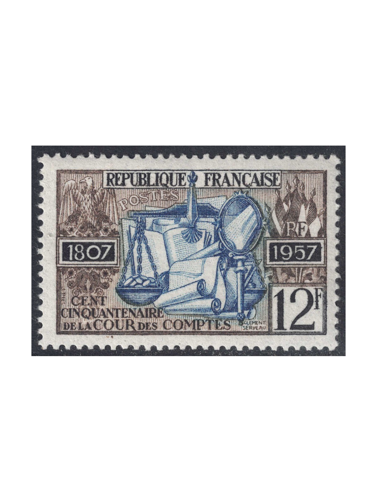 FRANCE 1957 Court of Auditors MNH**
