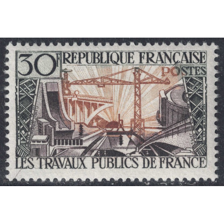 FRANCIA 1957 Lavori pubblici MNH**