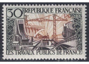 FRANCIA 1957 Lavori pubblici MNH**