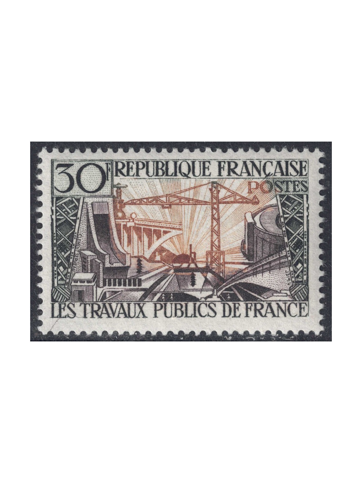 FRANCIA 1957 Lavori pubblici MNH**