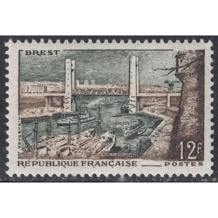 FRANCE 1957 Port of Brest MNH**