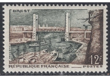 FRANCIA 1957 Porto di Brest MNH**