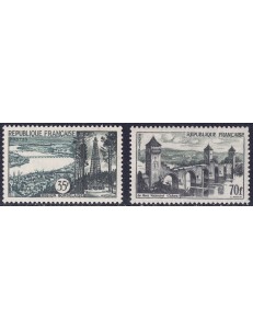FRANCIA 1957 Vedute 2v MNH**
