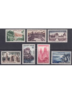 FRANCIA 1957 Serie turistica 7v MNH**