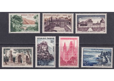 FRANCIA 1957 Serie turistica 7v MNH**