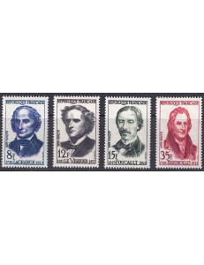 FRANCE 1958 Great French Scientists 4v MNH**