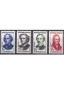 FRANCIA 1958 Grandi scienziati francesi 4v MNH**