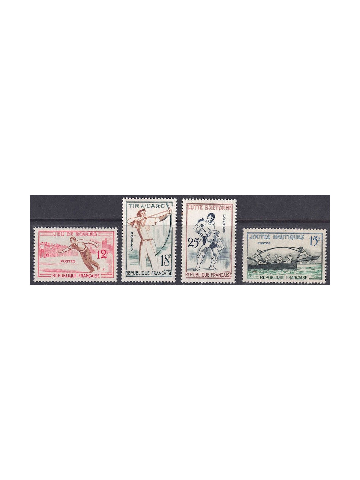 FRANCIA 1958 Giochi tradizionali 4v MNH**