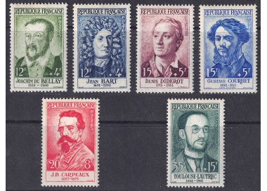 FRANCIA 1958 Celebrità 6v MNH**