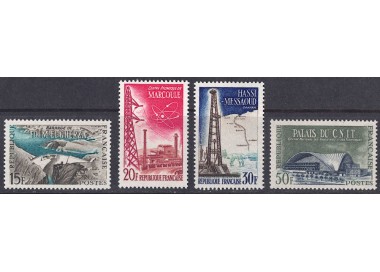 FRANCIA 1959 Realizzazioni tecniche (2ª serie) 3v MNH**